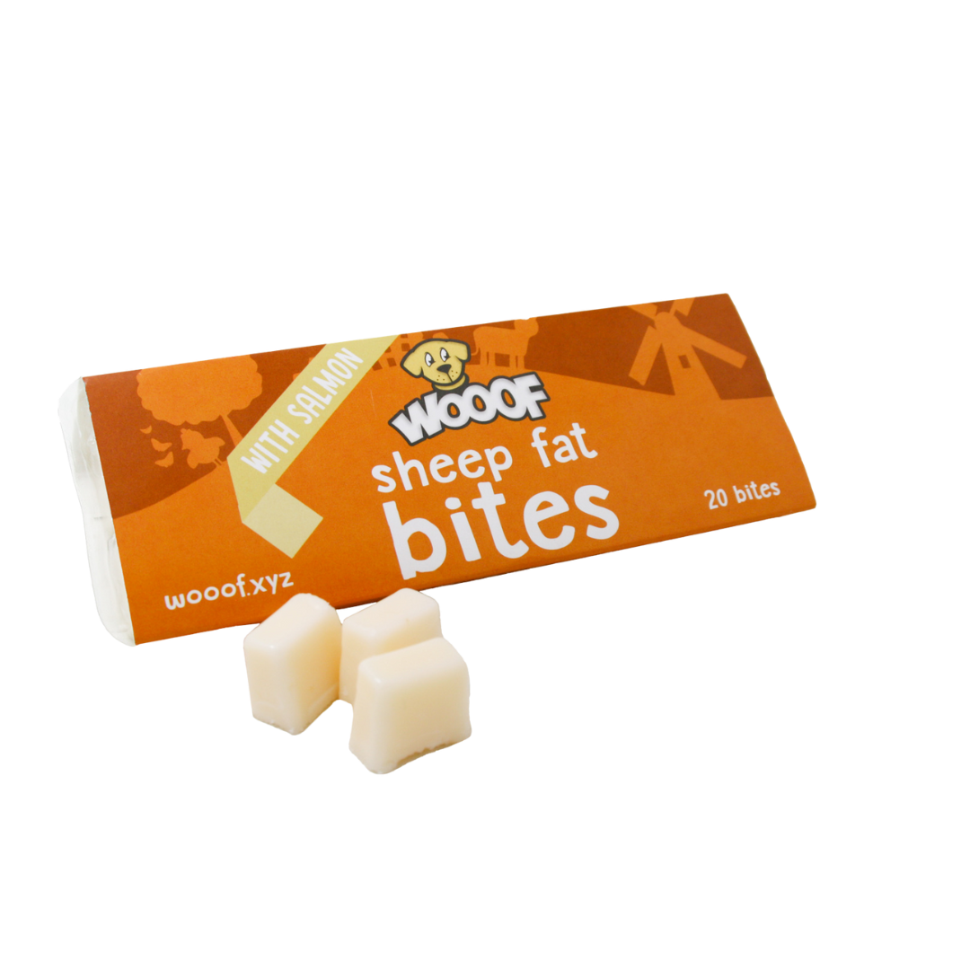 Schapenvet met zalmolie - bites 